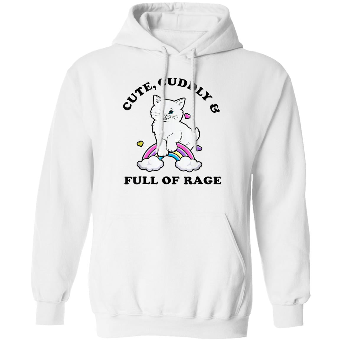 Cat Cute Cuddly And Full Of Rage Shirt - TeeDragons