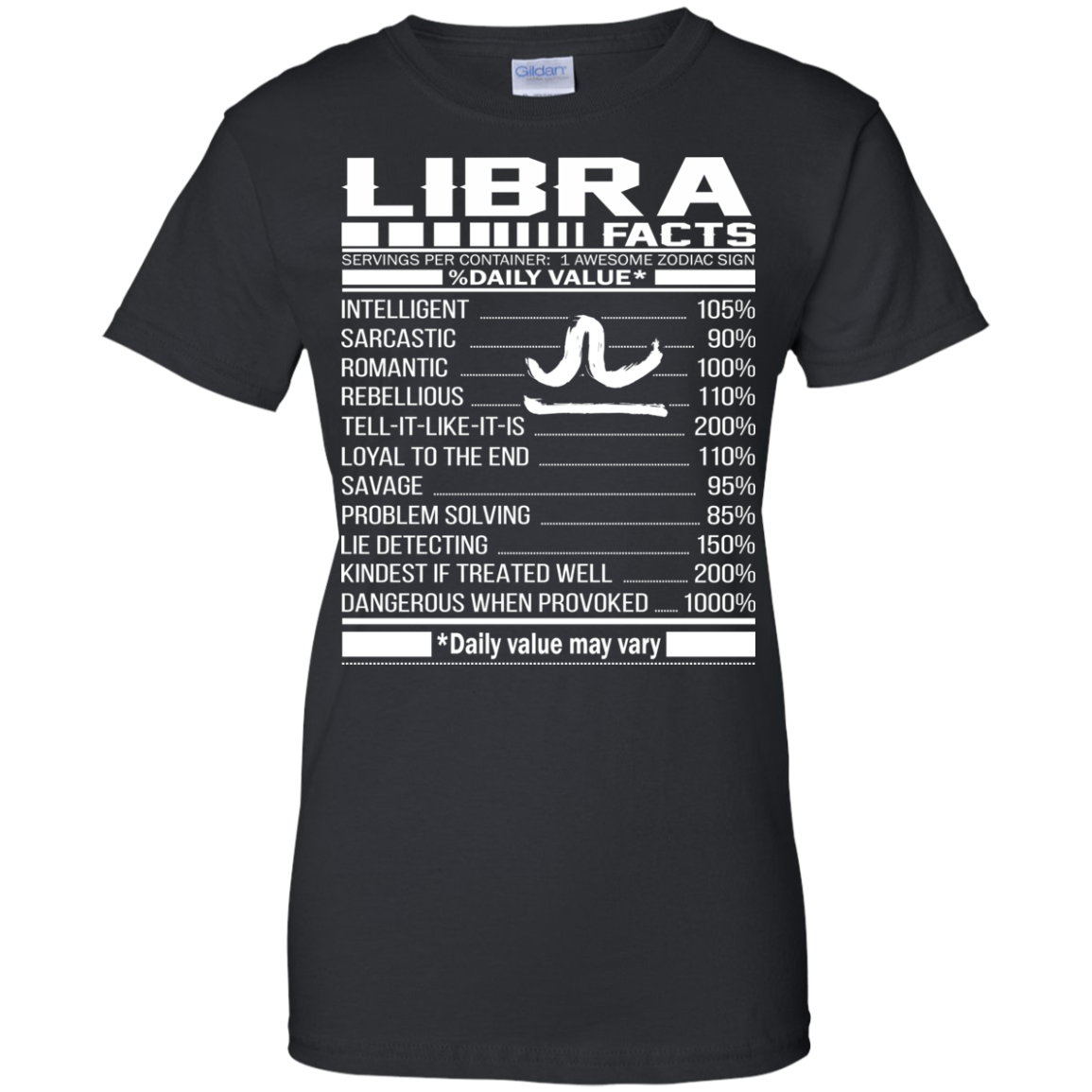Libra Facts - Awesome Zodiac Sign - %Daily Value Shirt, Hoodie, Tank - TeeDragons