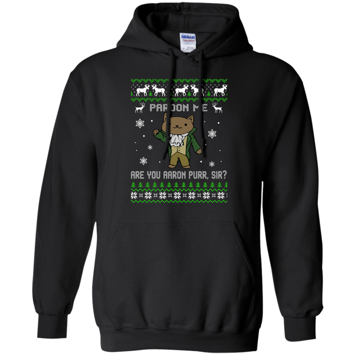 Hamilcat Christmas Sweater - Pardon Me Aaron Purr, Sir? - TeeDragons