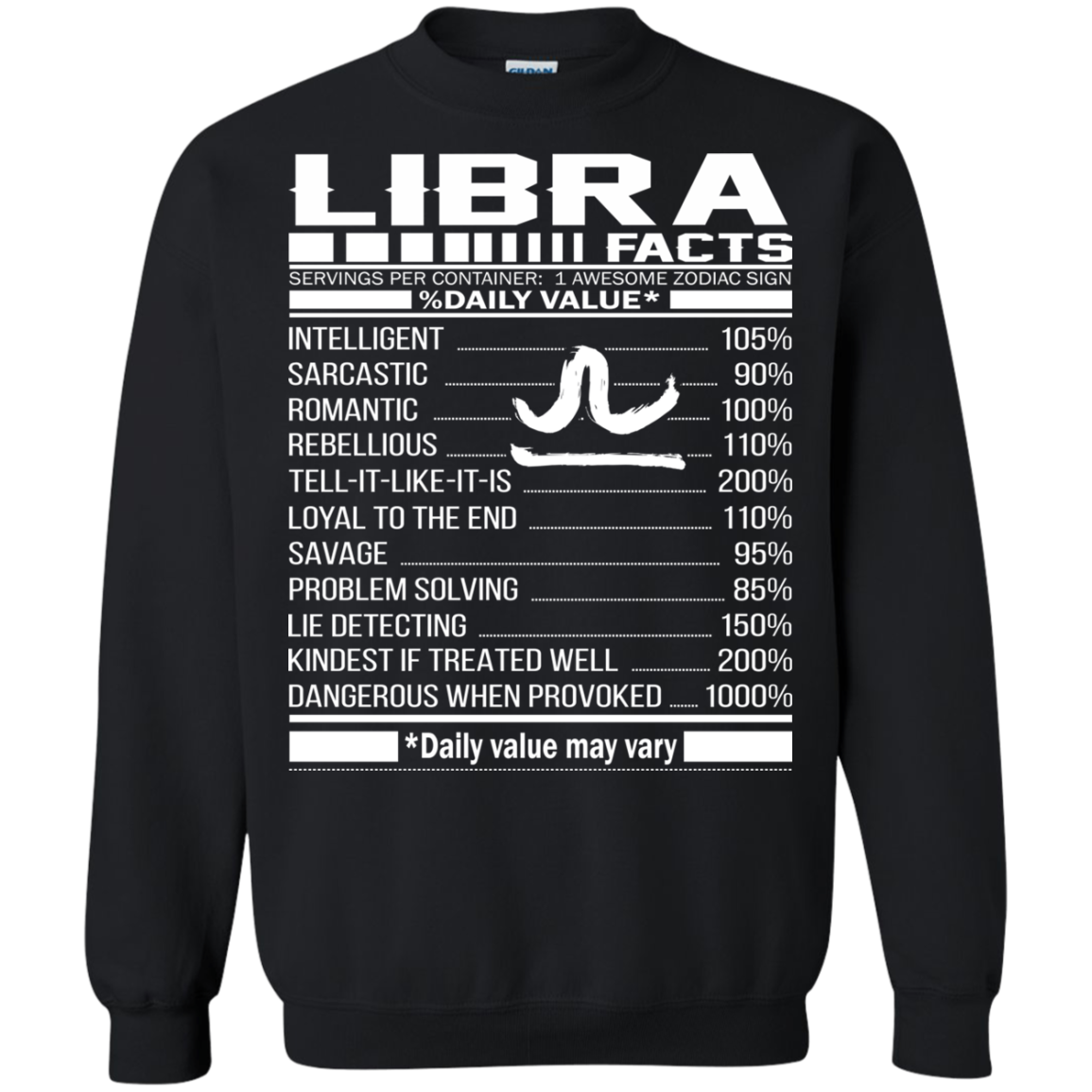 Libra Facts - Awesome Zodiac Sign - %Daily Value Shirt, Hoodie, Tank - TeeDragons