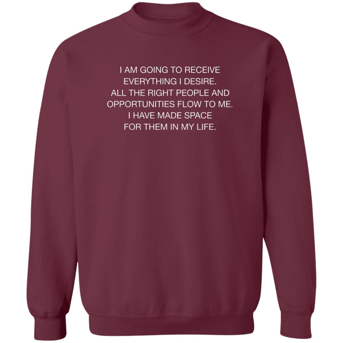 I Am Going To Receive Everything I Desire Hoodie
