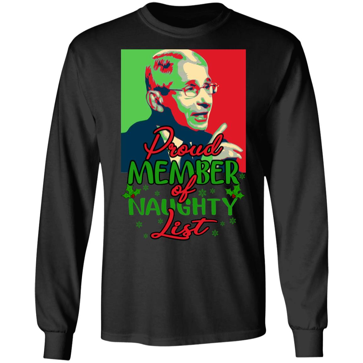 Dr Fauci - Proud Member Of Naughty List Shirt