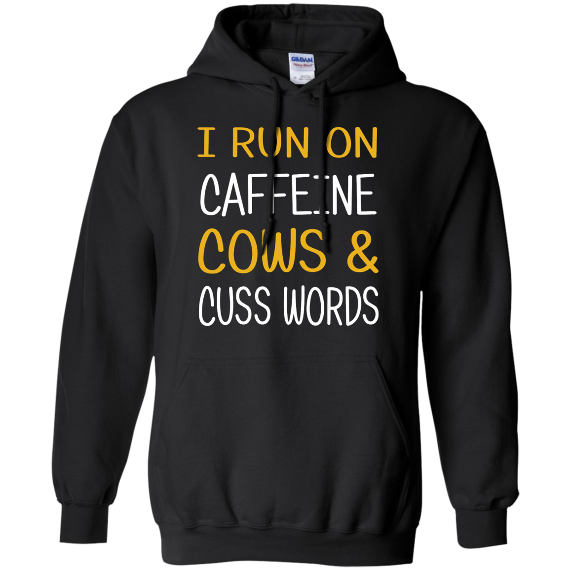 I Run On Caffeine Cows & Cuss Words Shirt, Hoodie, Tank - TeeDragons