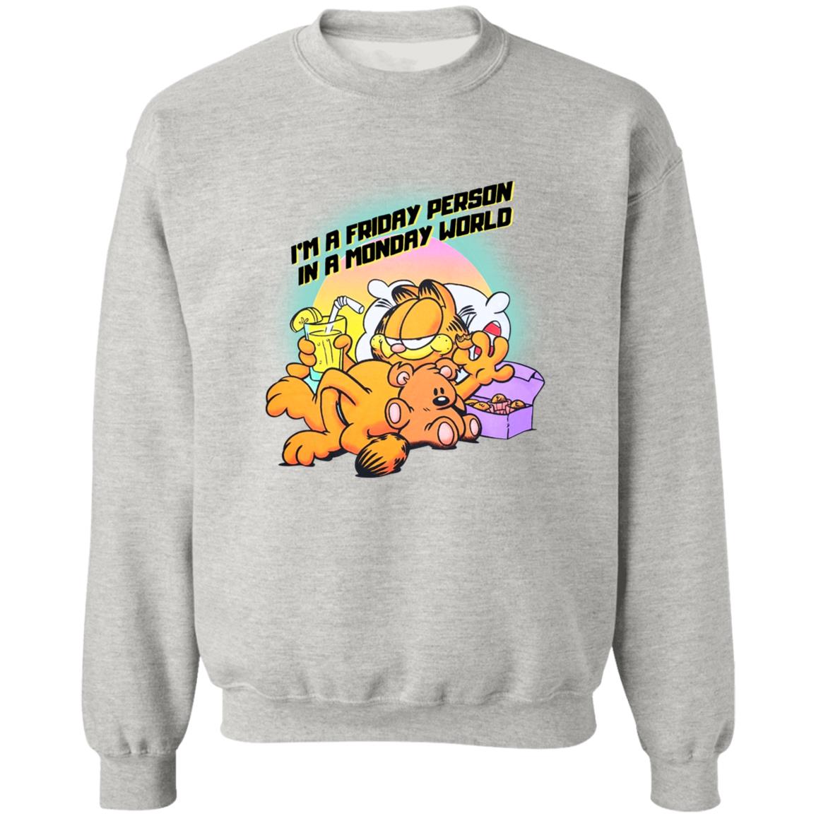 Garfield I’m A Friday Person In A Monday World Shirt