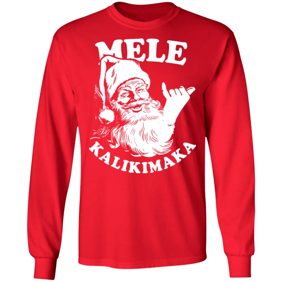 Mele Kalikimaka Santa Christmas Shirt