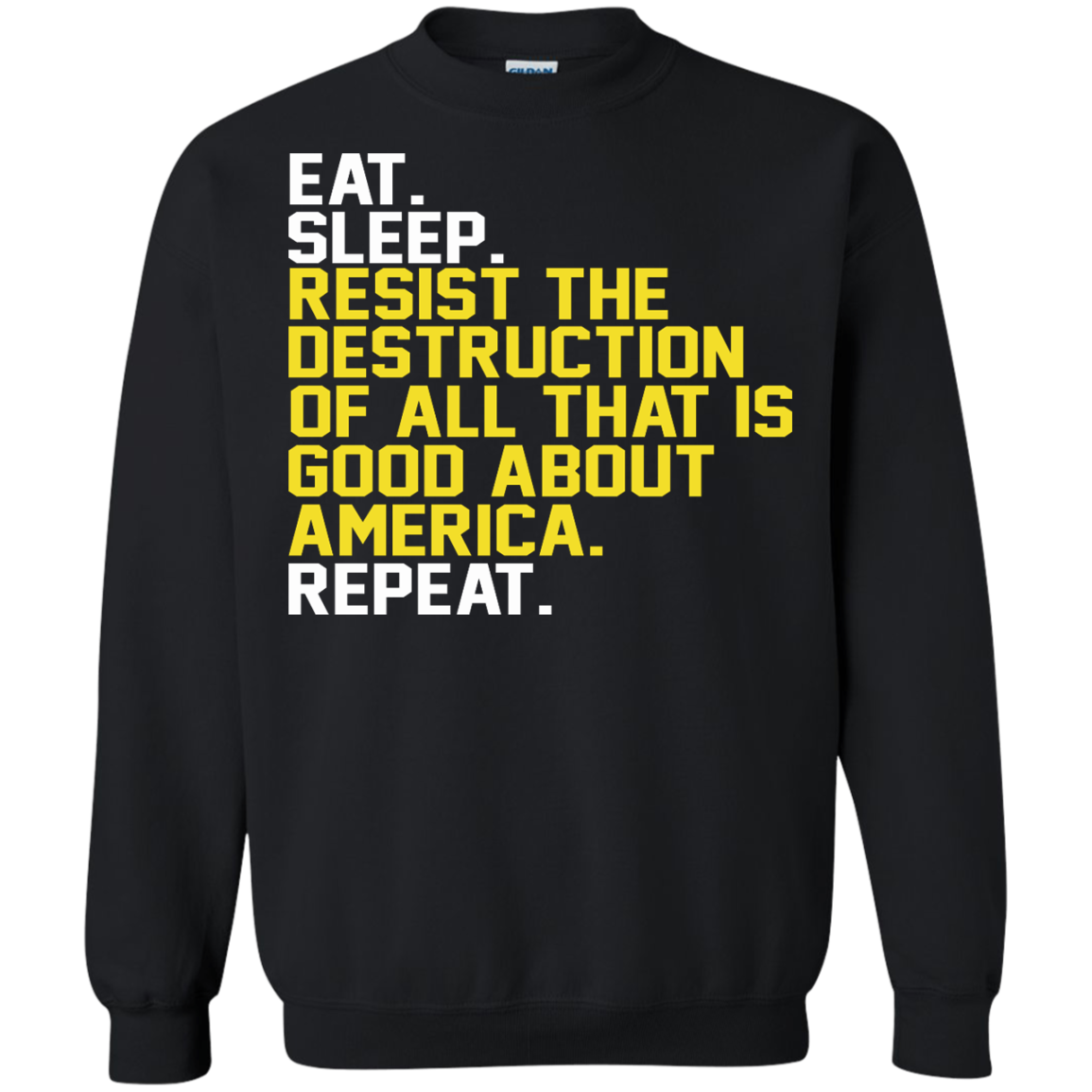 Eat. Sleep. Resist The Destruction Of All That Is Good About America Shirt, Hoodie - TeeDragons