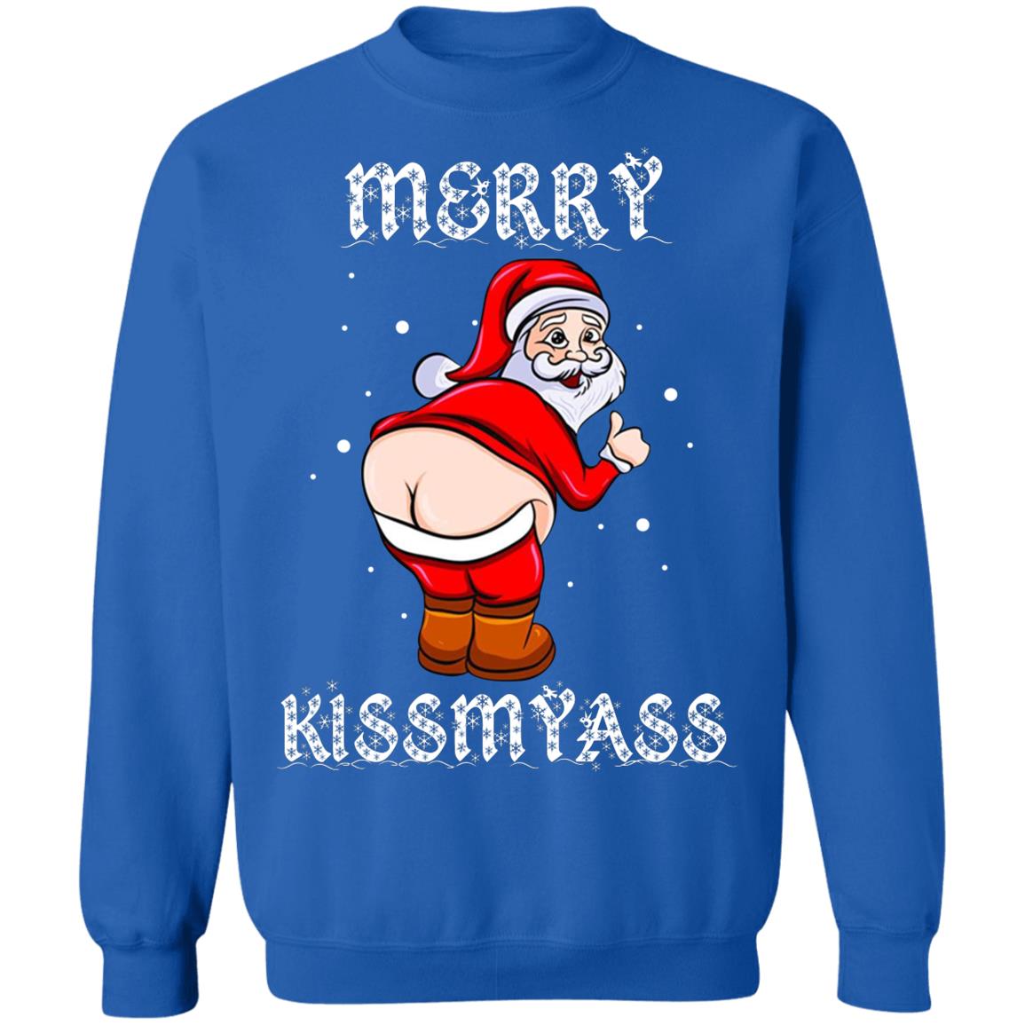 Santa Merry Kiss My Ass Shirt