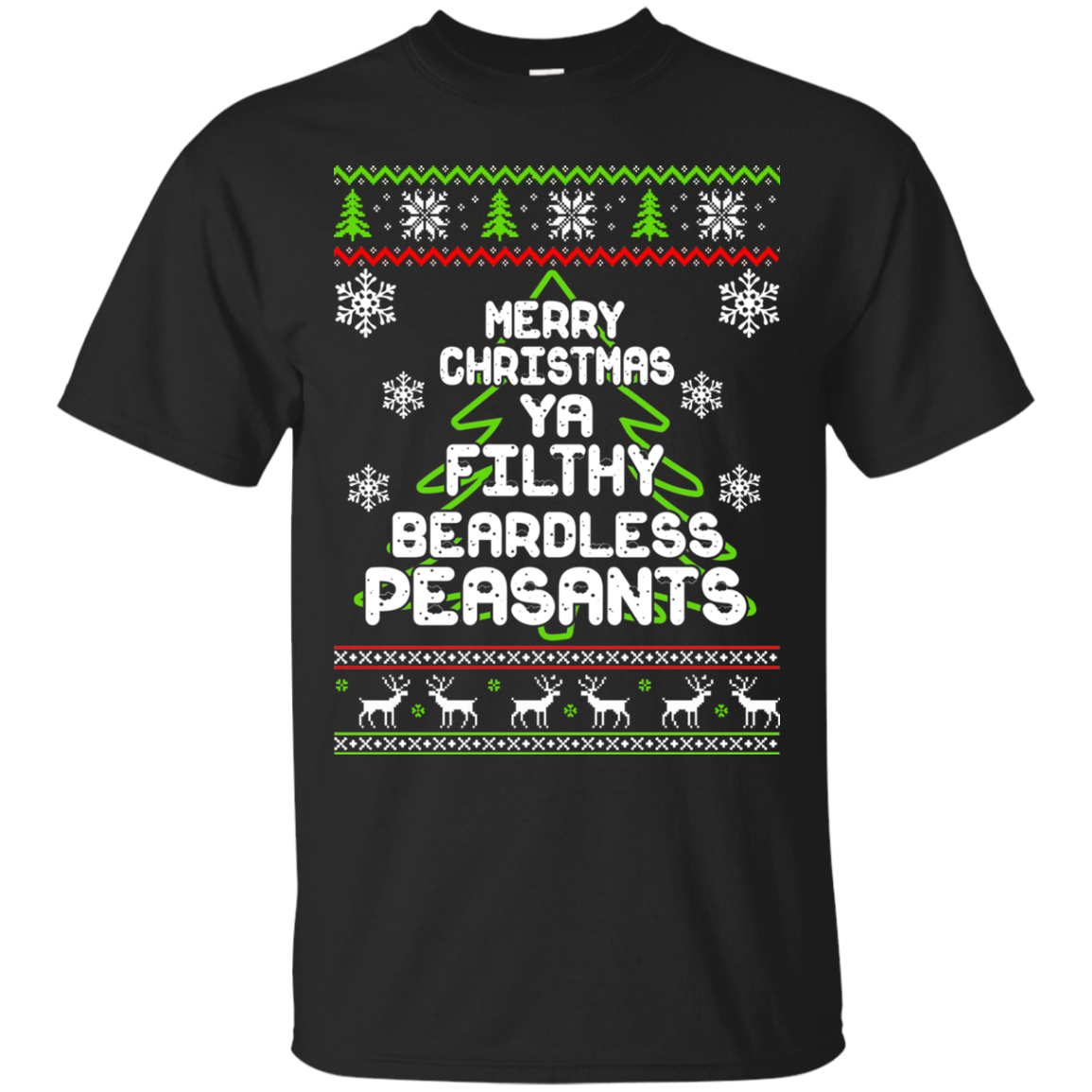 Merry Christmas Ya Filthy Beardless Peasants Christmas Sweater - TeeDragons