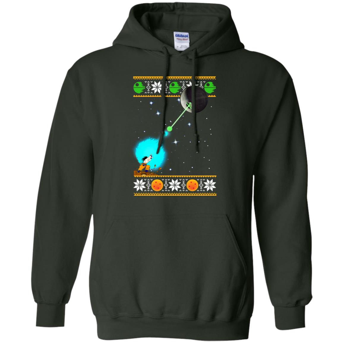Songoku Kamehameha Death Plannet Christmas Sweater - TeeDragons