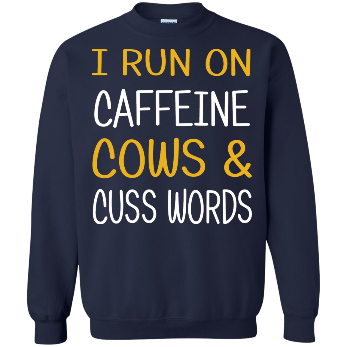 I Run On Caffeine Cows & Cuss Words Shirt, Hoodie, Tank - TeeDragons