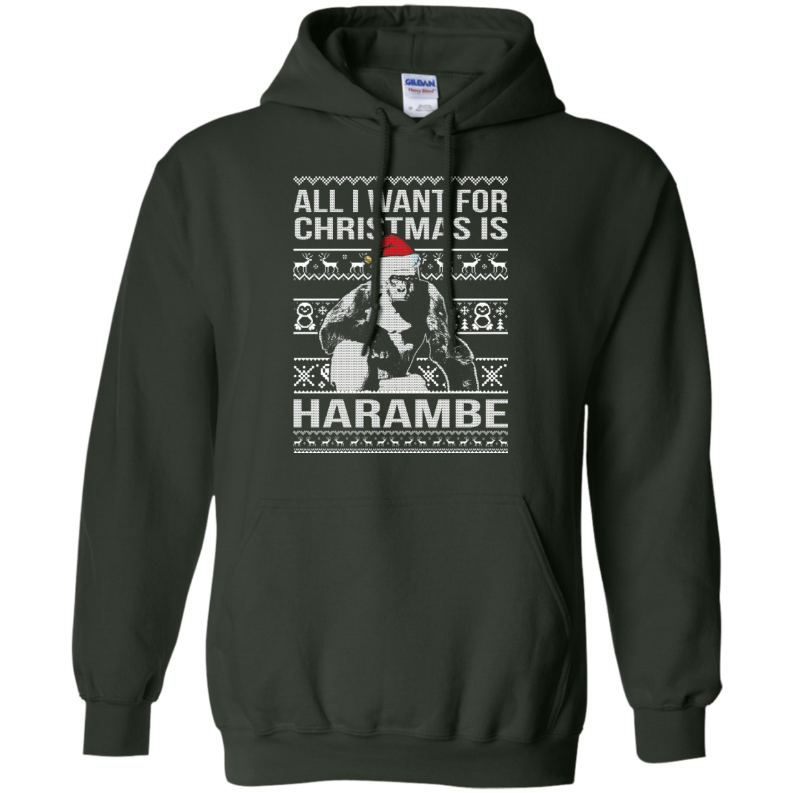All I Want For Christmas Is Harambe Christmas Sweater - TeeDragons