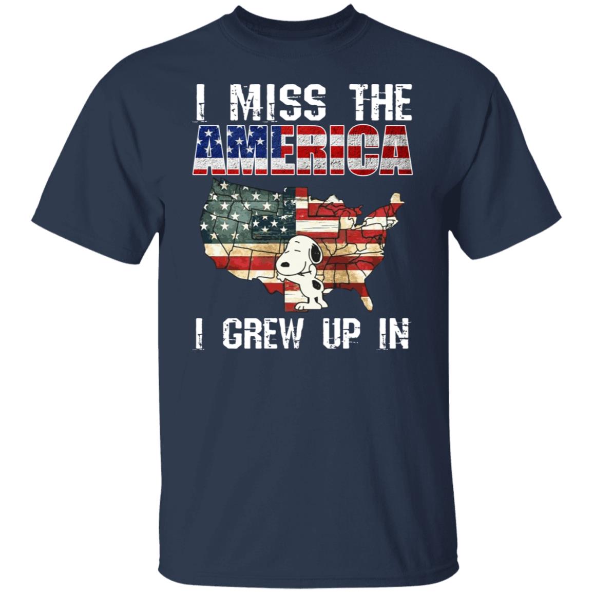 Snoopy I Miss The America I Grew Up In Shirt
