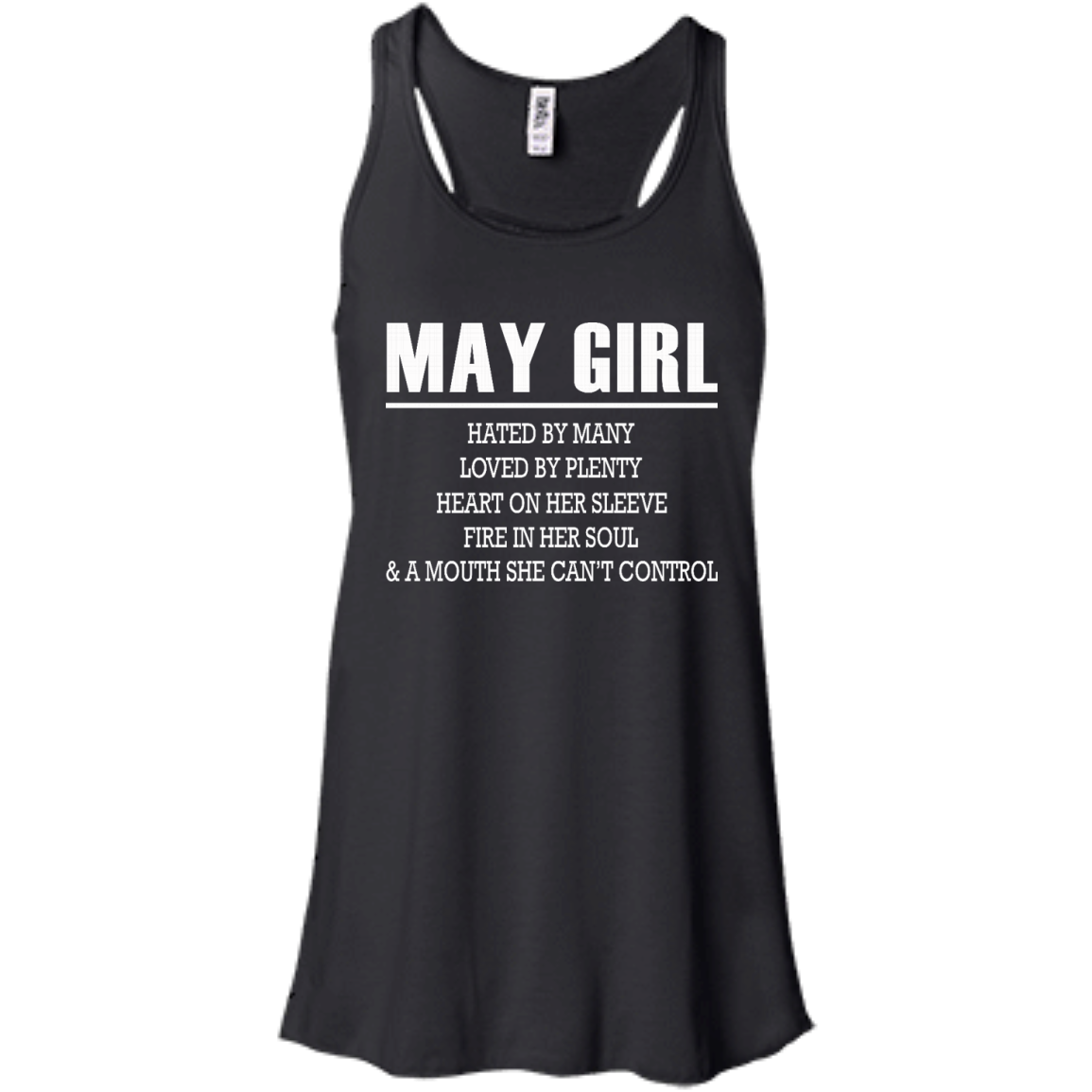 May Girl - Hated By Many, Loved By Plenty Heart On Her Sleeve T-Shirt - TeeDragons