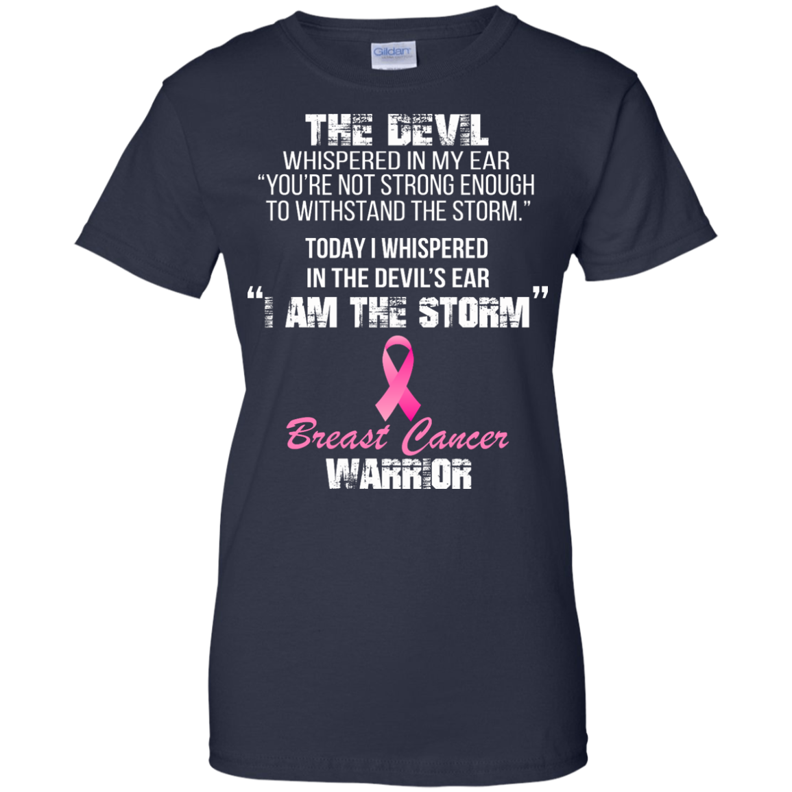 I Am The Storm - Breast Cancer Warrior T-Shirt, Hoodie - TeeDragons