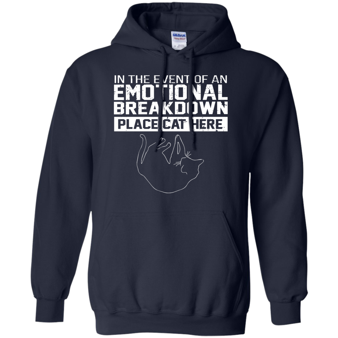 In The Event Of An Emotional Breakdown Place Cat Here Shirt, Hoodie, Tank - TeeDragons