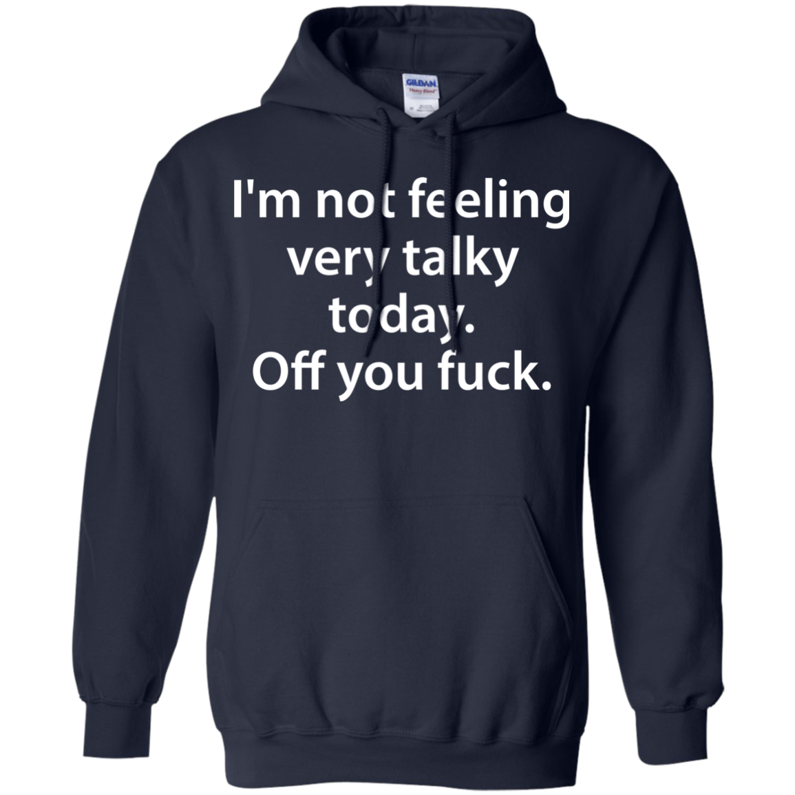 I'm Not Feeling Very Talky Today. Off You Fuck Shirt, Hoodie - TeeDragons