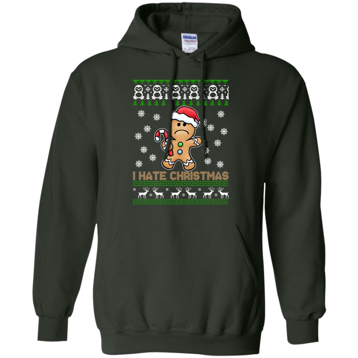 Gingerbread Man I Hate Christmas Sweater - TeeDragons