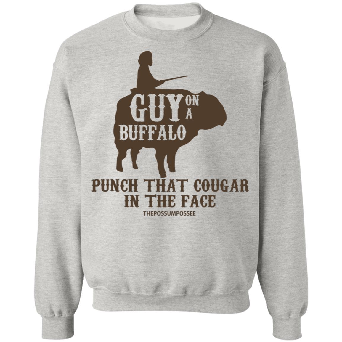 Guy On A Buffalo Punch That Cougar In The Face Shirt