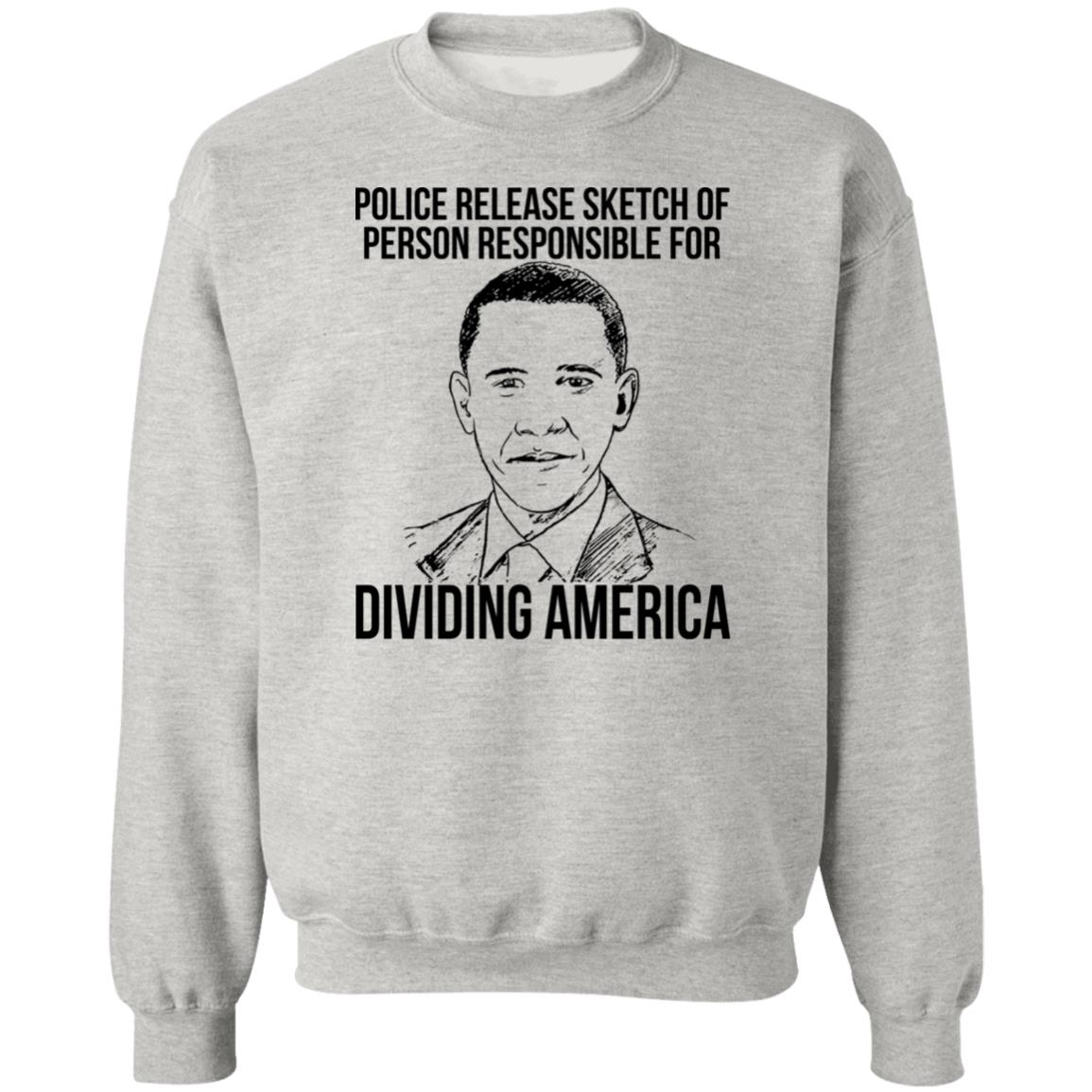 Police release sketch of person responsible for dividing america shirt