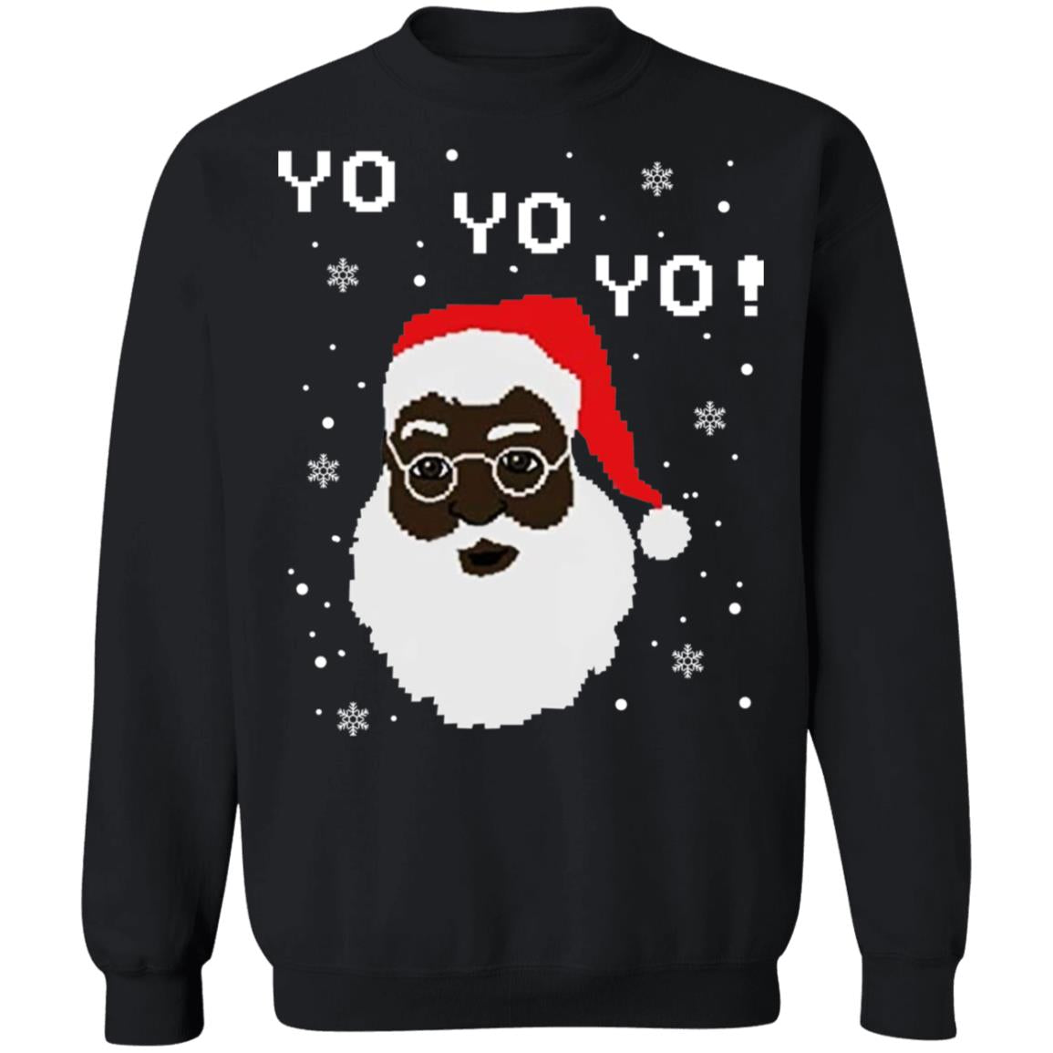 Black Santa Yo Yo Yo Shirt