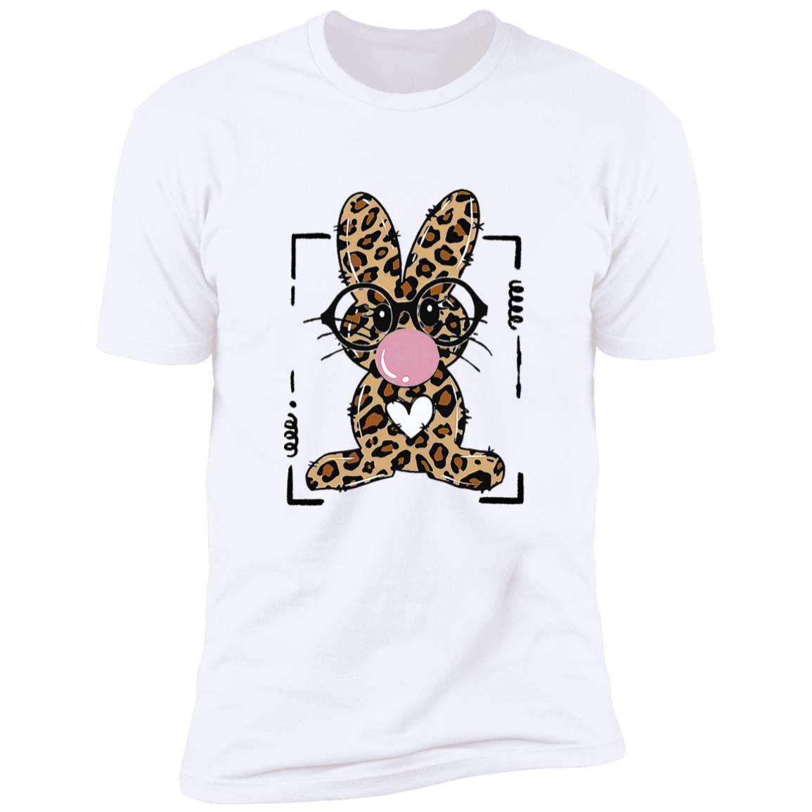 Leopard Rabbit Bunny Blowing Bubble Gum Easter Day Shirt