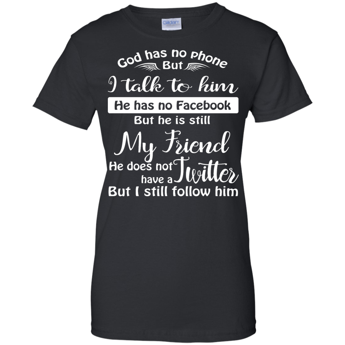 God Has No Phone, No Facebook, No Twitter Shirt, Hoodie - TeeDragons
