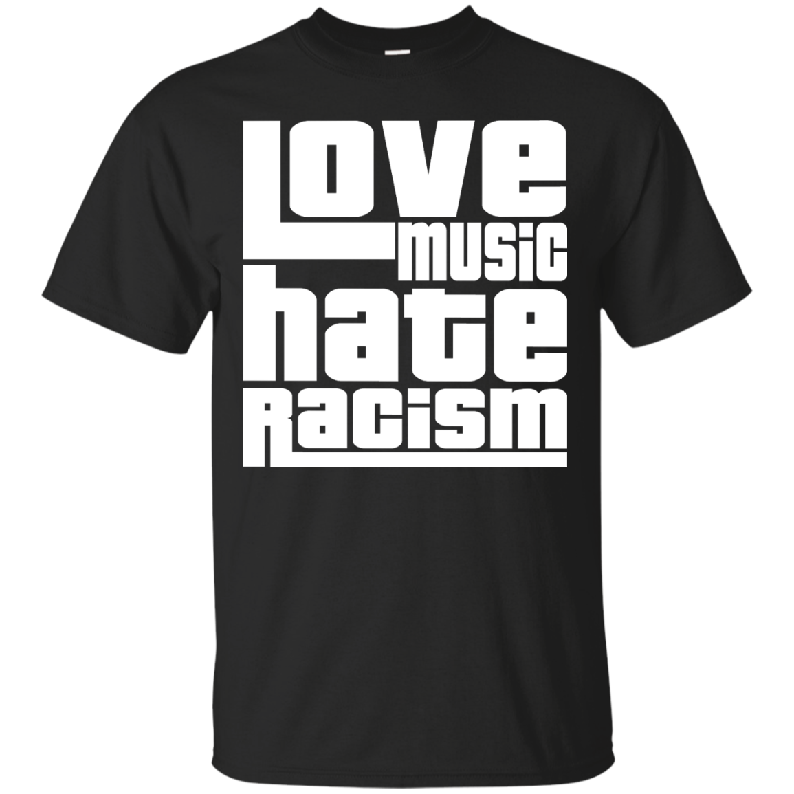 Love Music Hate Racism Shirt, Hoodie, Tank - TeeDragons