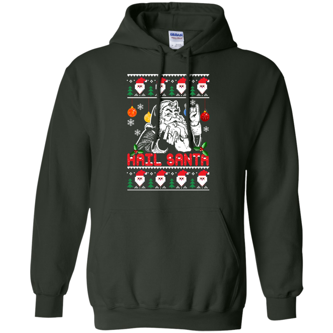 Hail Santa Ugly Christmas Sweater - TeeDragons