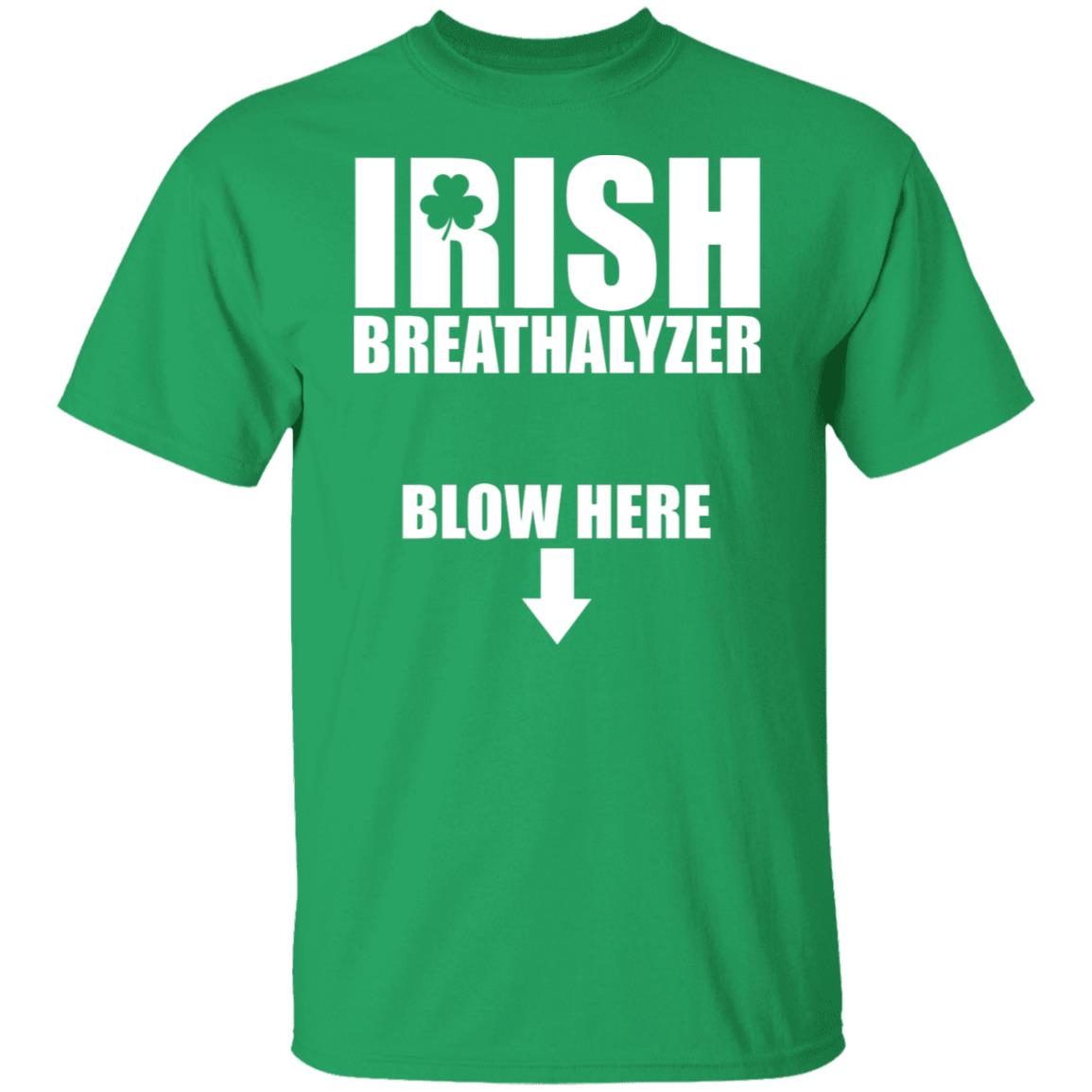 Irish breathalyzer blow here shirt