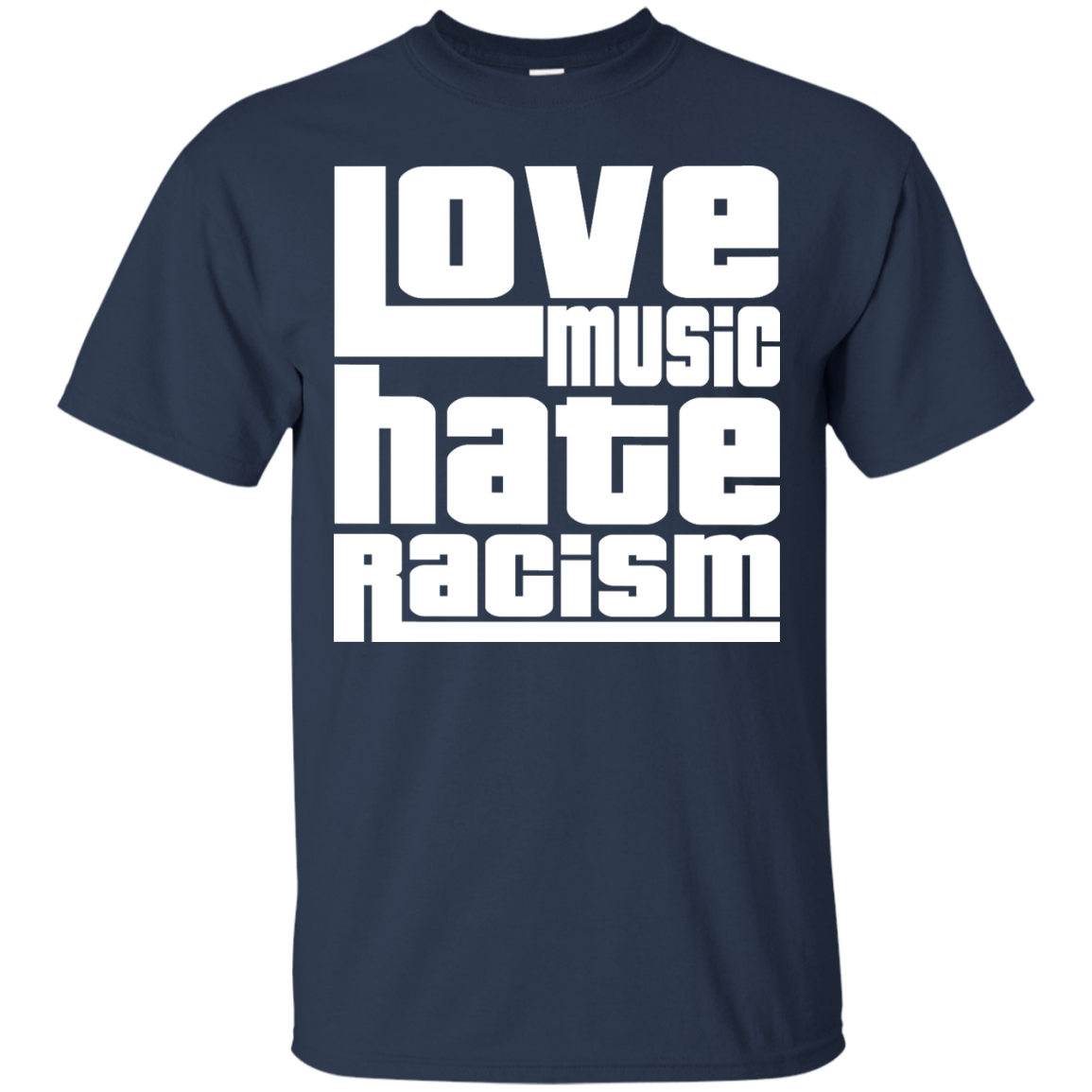 Love Music Hate Racism Shirt, Hoodie, Tank - TeeDragons
