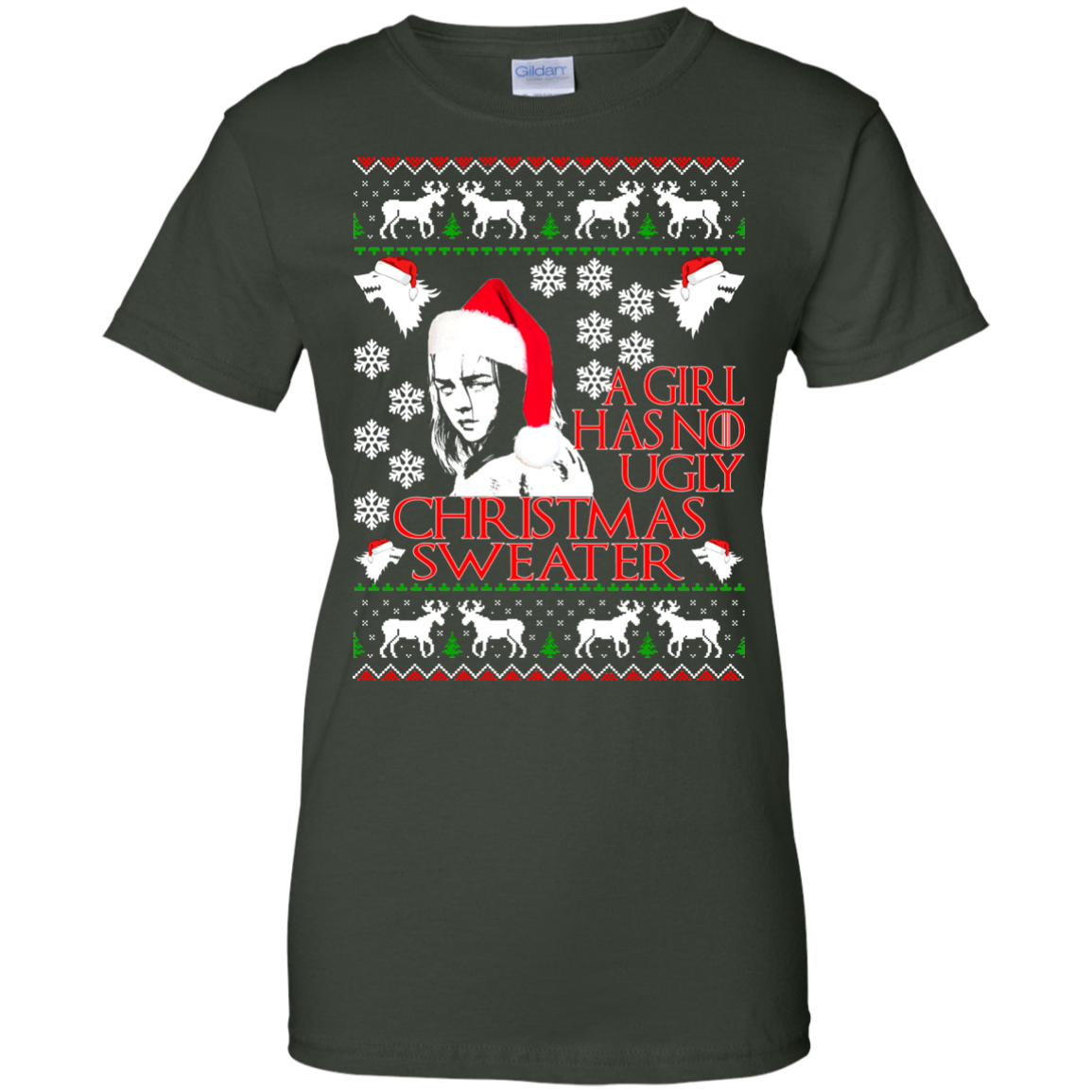 Game Of Thrones - A Girl Has No Ugly Christmas Sweater - TeeDragons