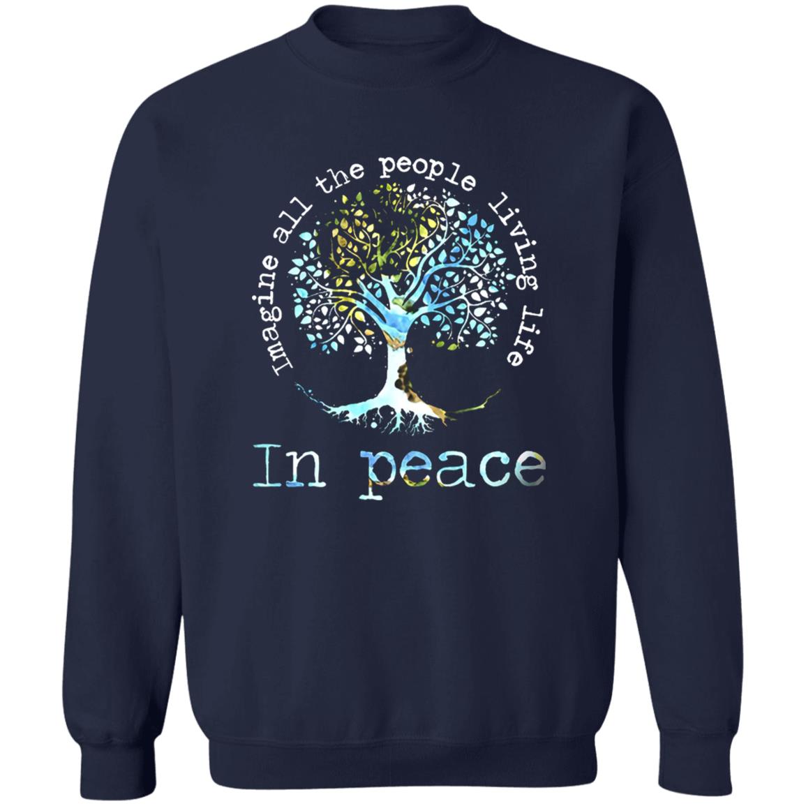Imagine All People Living On The Tree Of Life Shirt