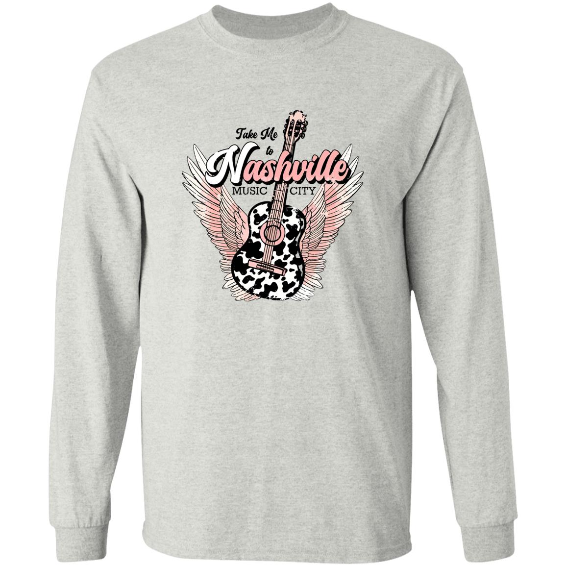 Take Me To Nashville Music City Guitar Shirt