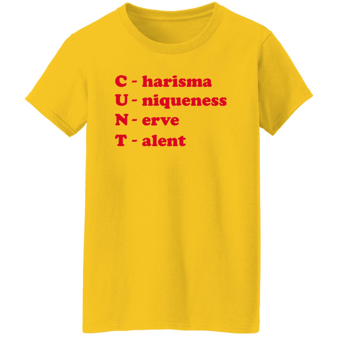 C-NT – Charisma Uniqueness Nerve Talent Shirt