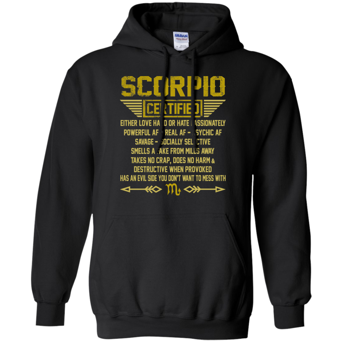 Scorpio Certified - Either Love Hard Or Hate Passionately Shirt, Hoodie, Tank - TeeDragons