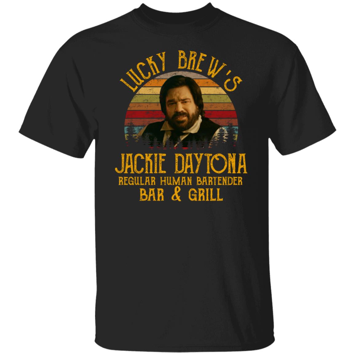 Lucky Brew’s Jackie Daytona Regular Human Bartender Shirt