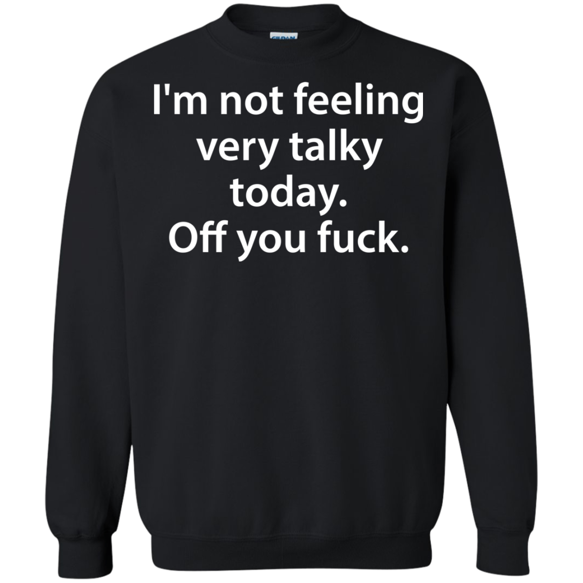 I'm Not Feeling Very Talky Today. Off You Fuck Shirt, Hoodie - TeeDragons
