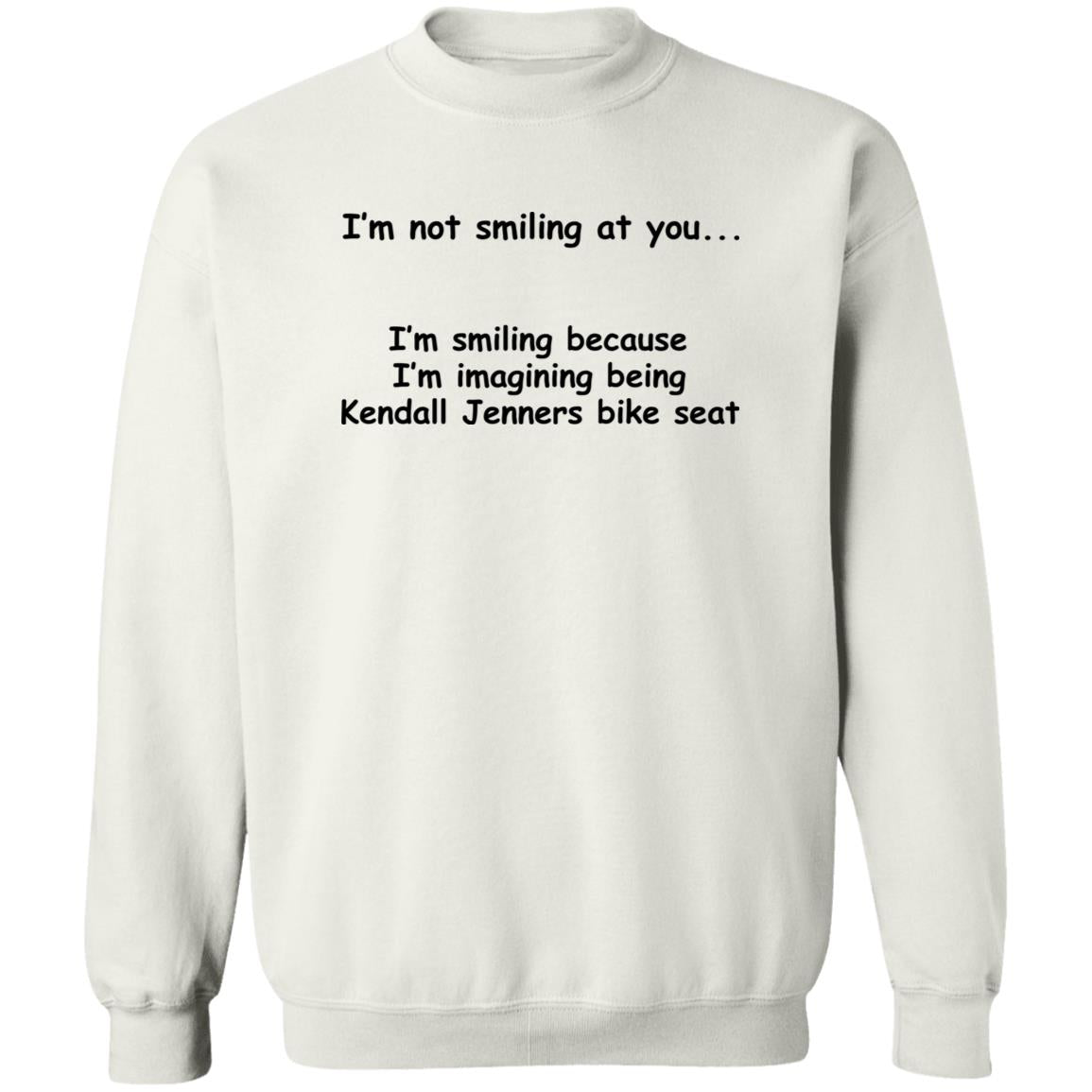 I'm Not Smiling At You I'm Smiling Because I'm Imagining Being Kendall Jenners Bike Seat Shirt