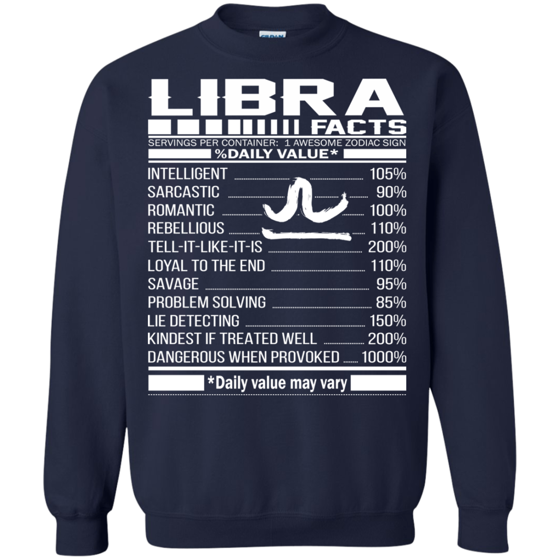 Libra Facts - Awesome Zodiac Sign - %Daily Value Shirt, Hoodie, Tank - TeeDragons