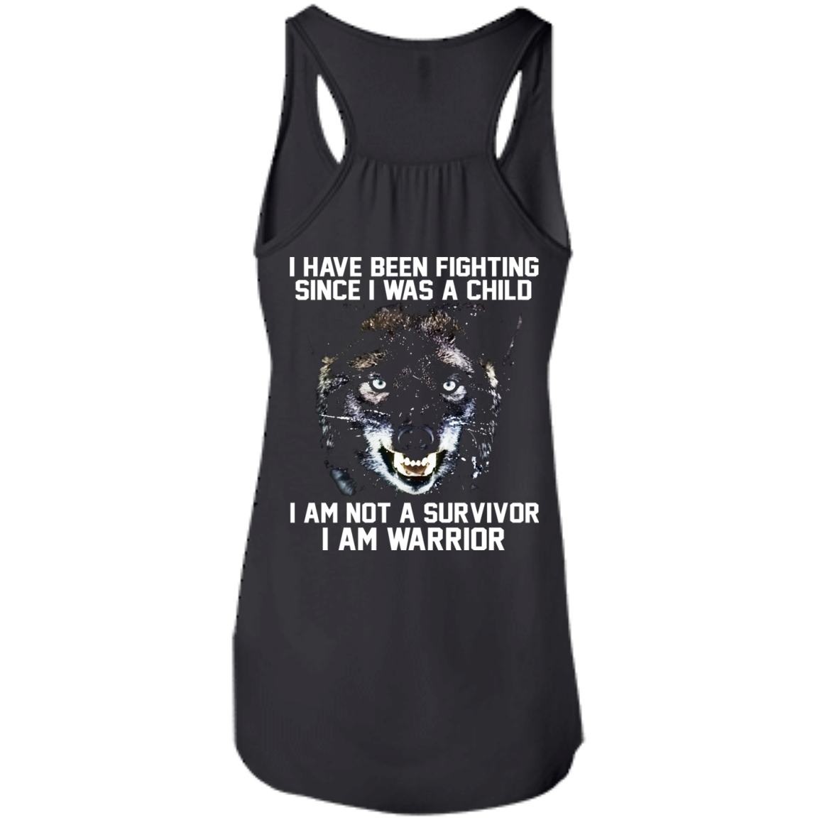 I Am Not A Survivor - I Am Warrior Shirt - Back Design - TeeDragons