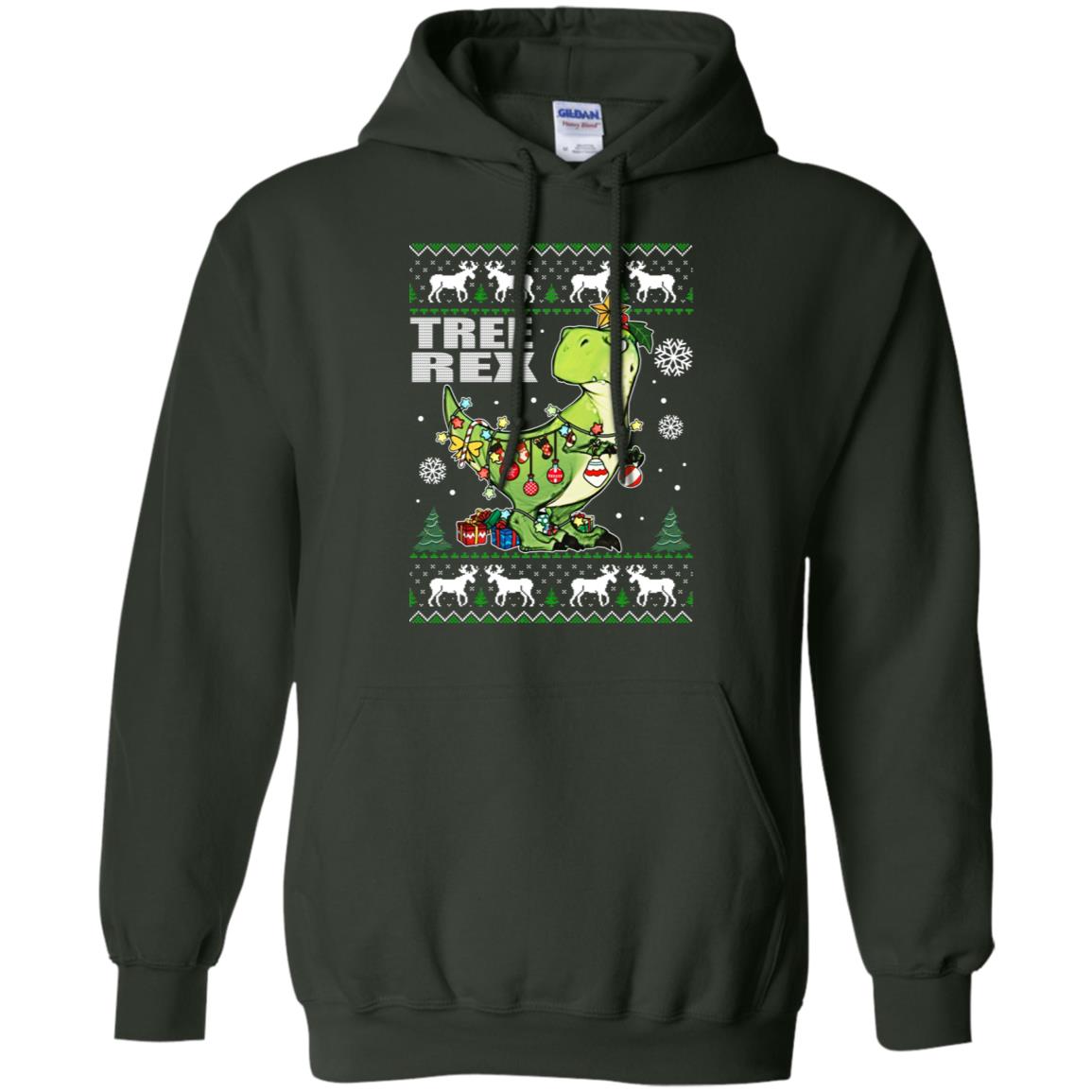 Tree Rex Ugly Christmas Sweater - TeeDragons