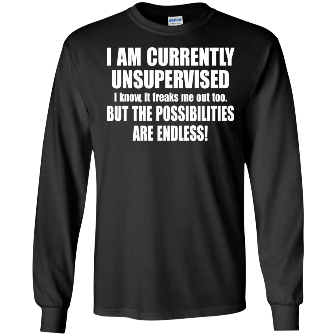 I Am Currently Unsupervised - But The Possibilities Are Endless T-Shirt - TeeDragons