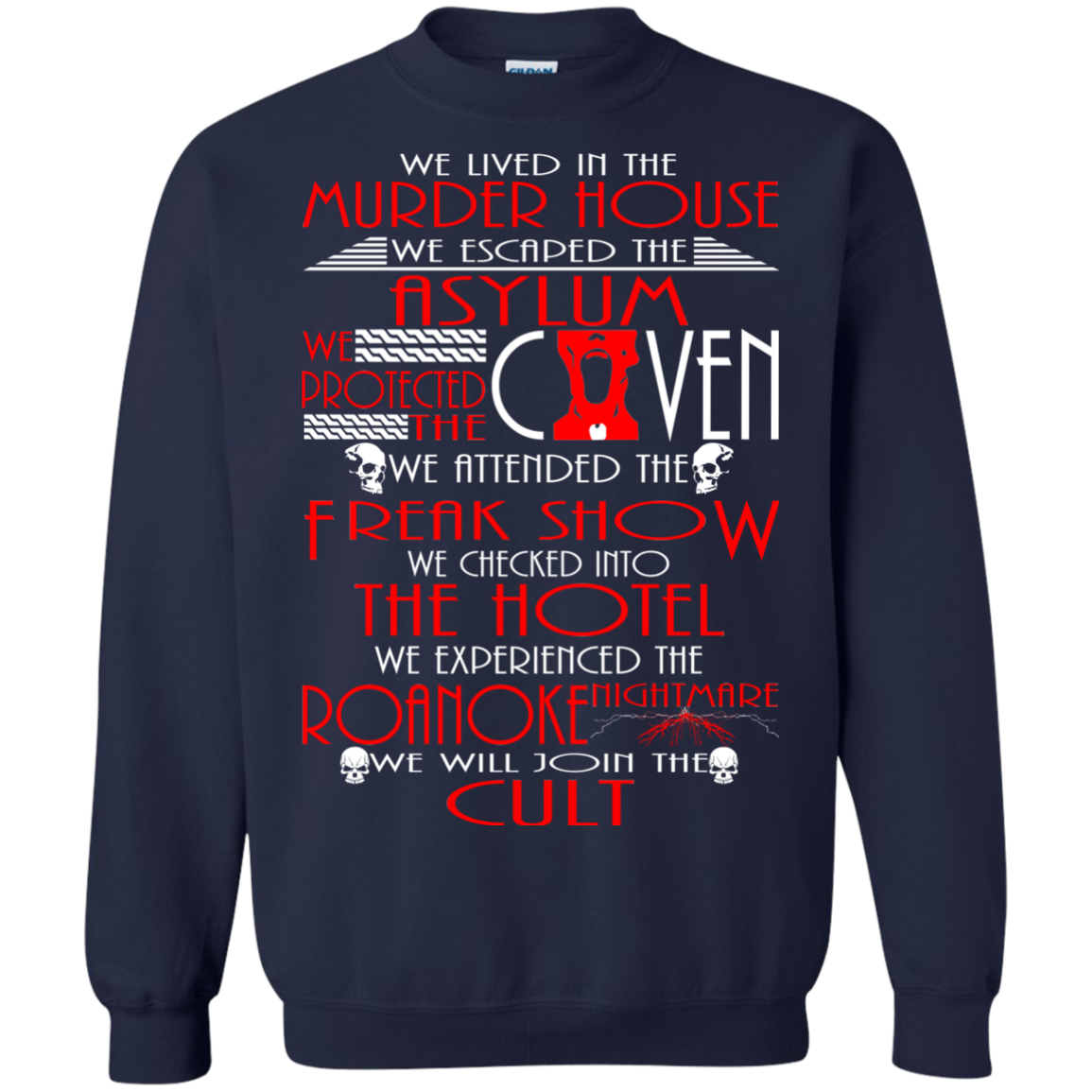 We lived in the Murder House, We escaped The Asylum T-Shirt - TeeDragons