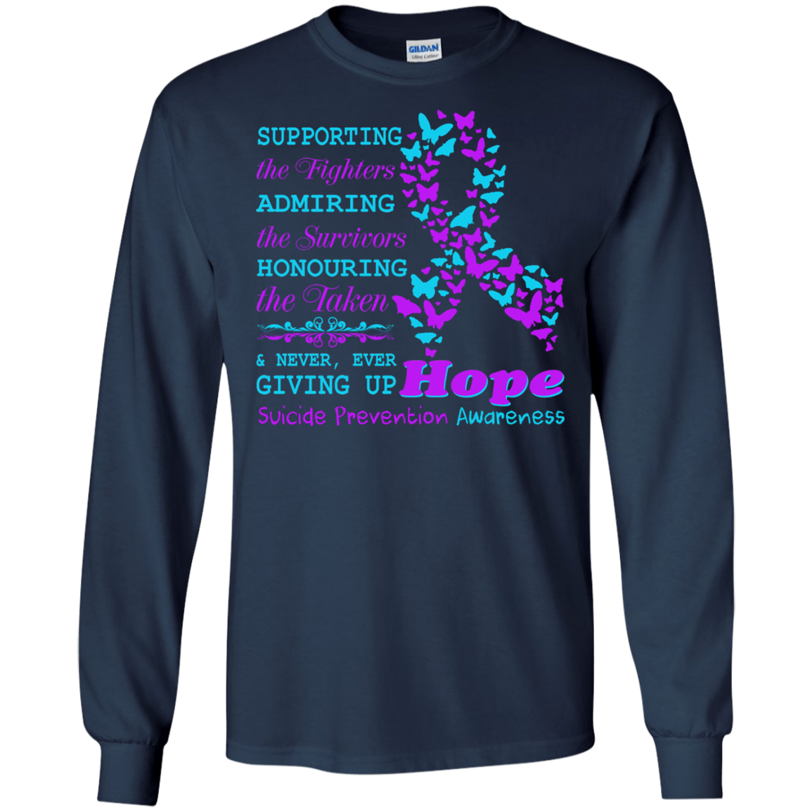 Supporting The Fighters - Admiring The Survivors - Honouring The Taken T-shirt - TeeDragons