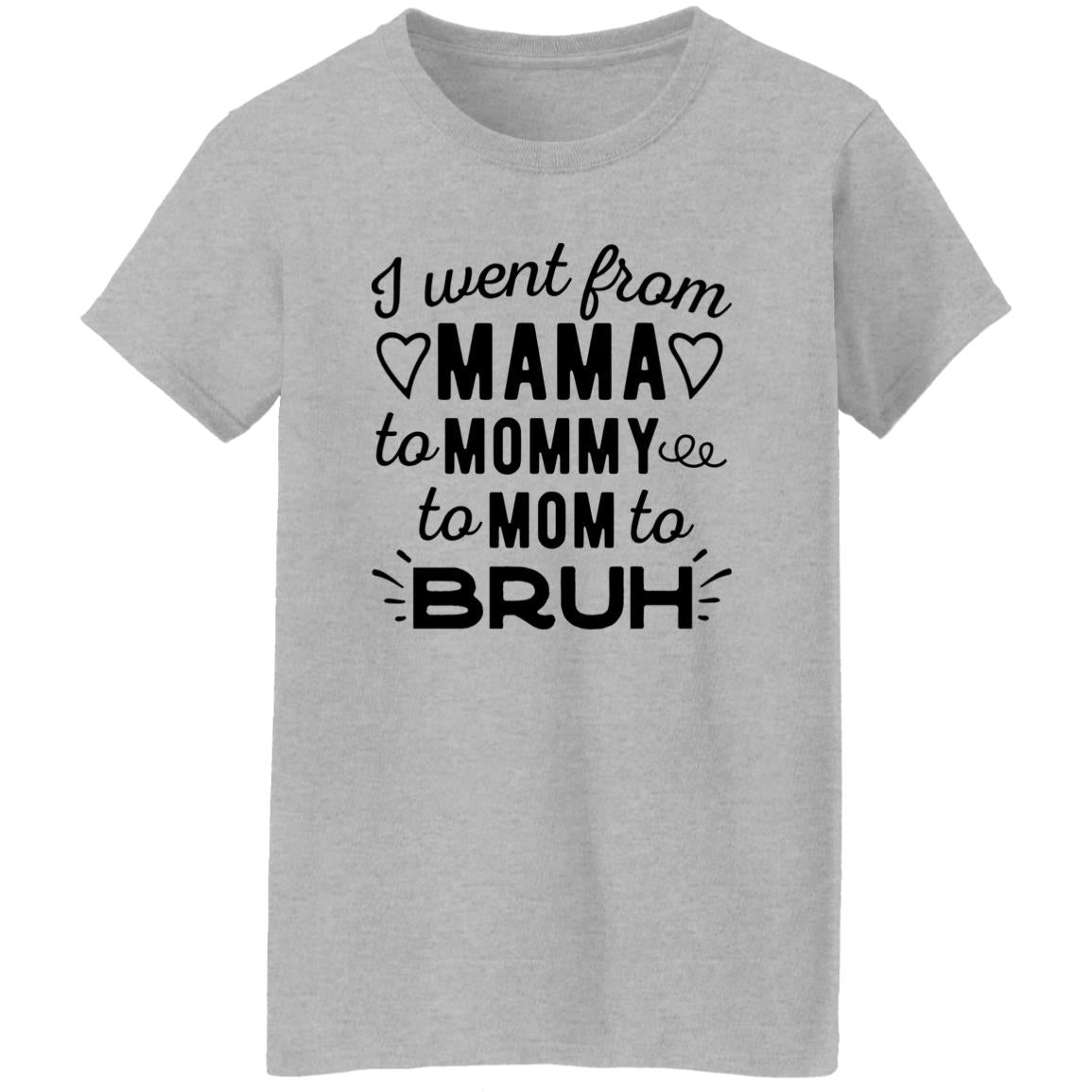 I Went From Mama To Mommy To Mom To Bruh Shirt
