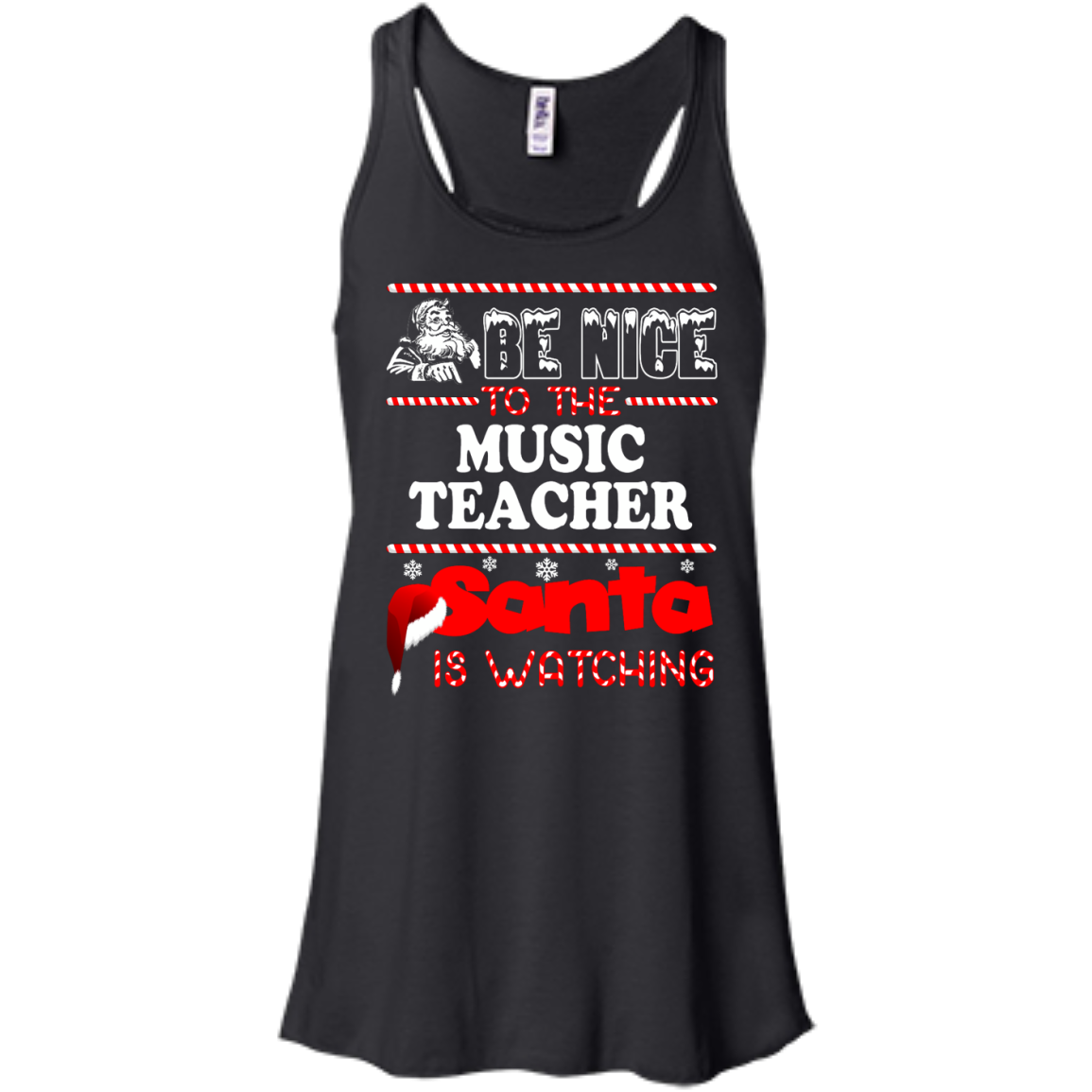 Be Nice To The Music Teacher Santa Is Watching Shirt, Hoodie, Tank - TeeDragons