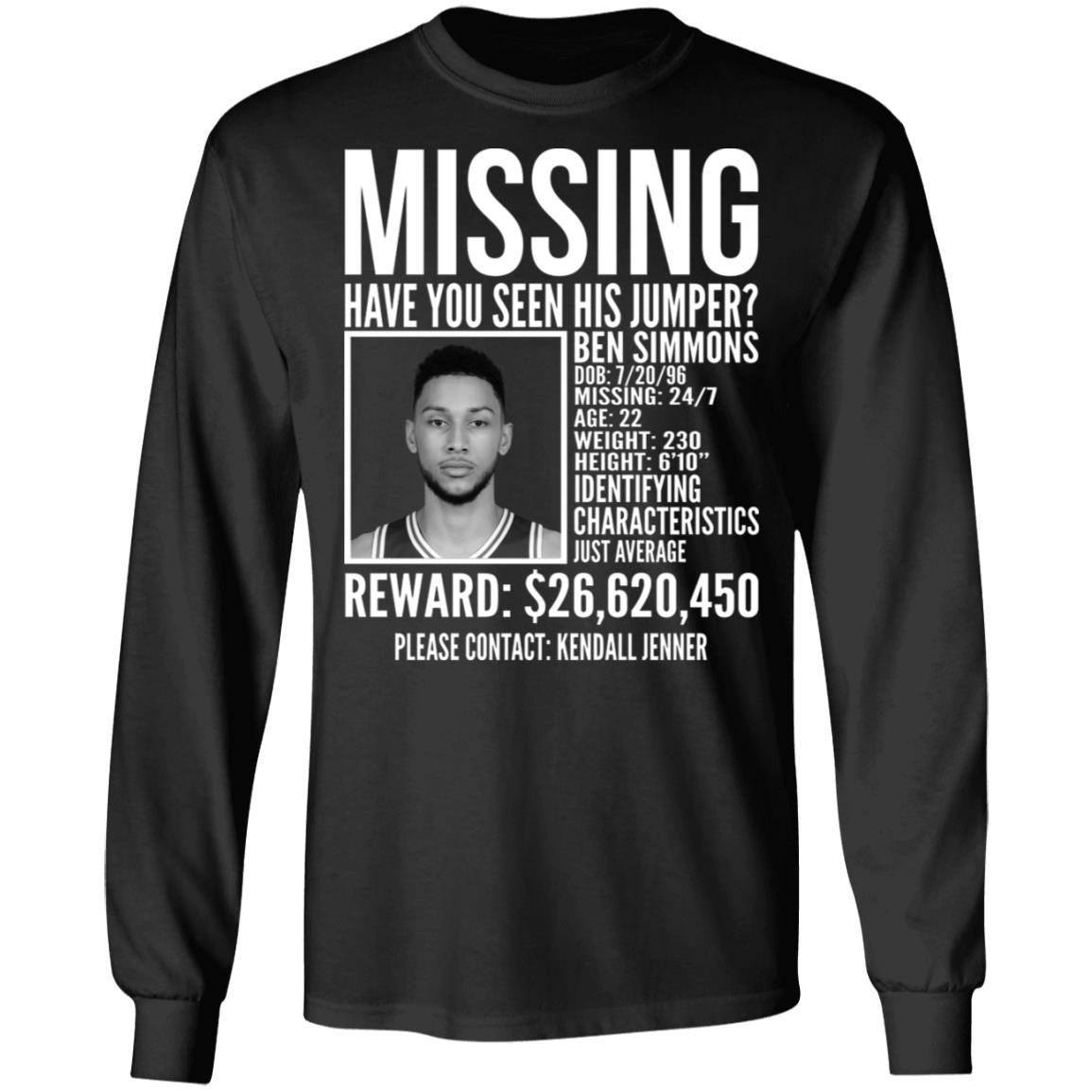 Ben Simmons missing shirt