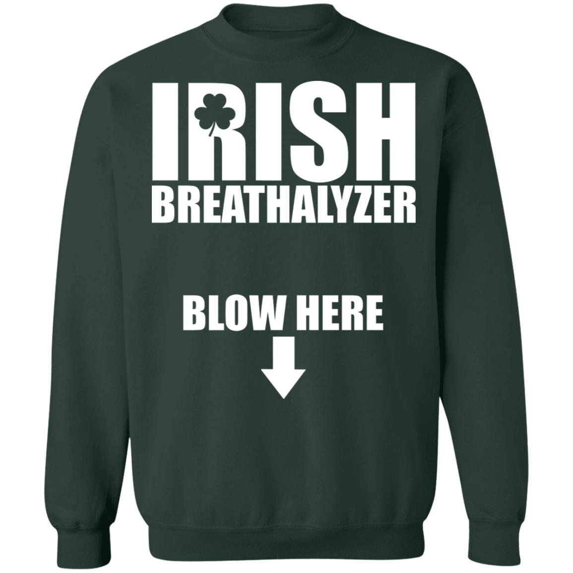 Irish breathalyzer blow here shirt