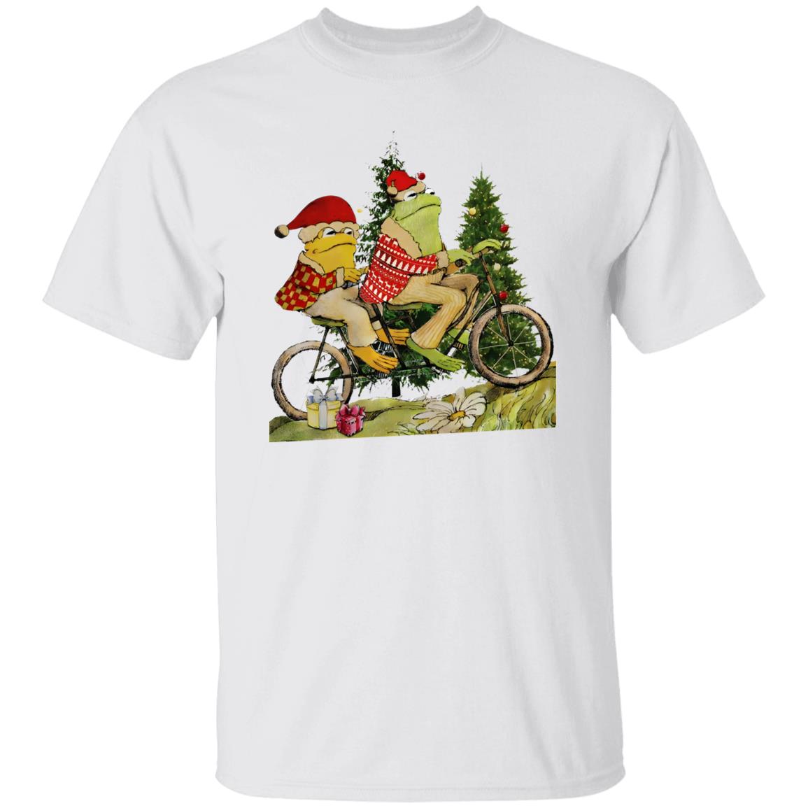 Frog And Toad On The Bike Christmas Shirt