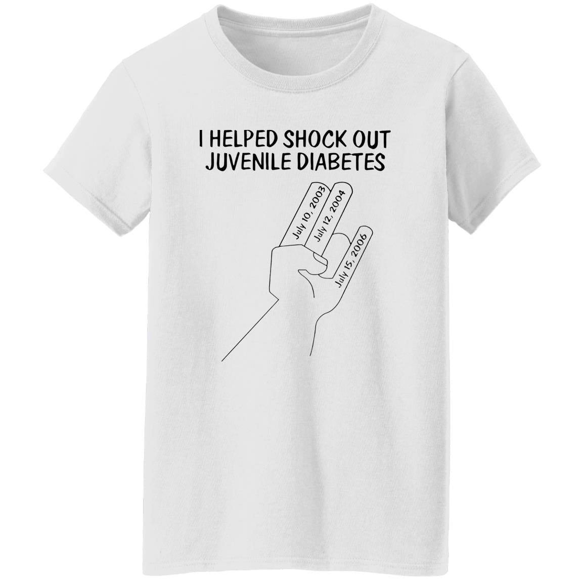 I Helped Shock Out Juvenile Diabetes Shirt